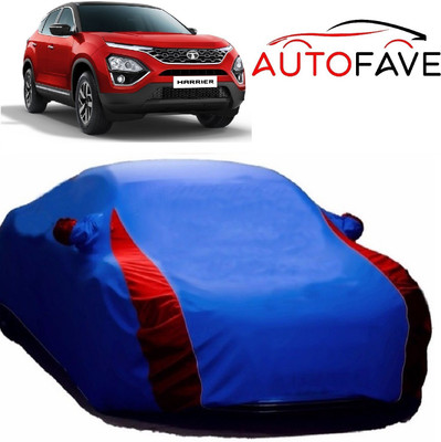 AutoFave Car Cover For Tata Harrier (With Mirror Pockets)(Blue)
