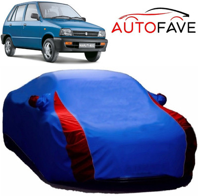 AutoFave Car Cover For Maruti Suzuki 800 (With Mirror Pockets)(Blue)