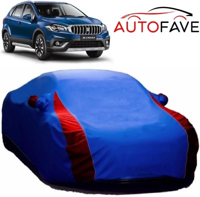 AutoFave Car Cover For Maruti Suzuki S-Cross (With Mirror Pockets)(Blue)