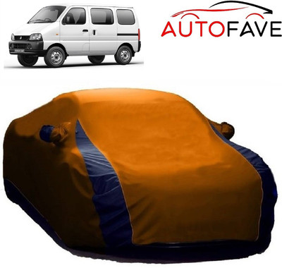 AutoFave Car Cover For Maruti Suzuki Eeco (With Mirror Pockets)(Orange)