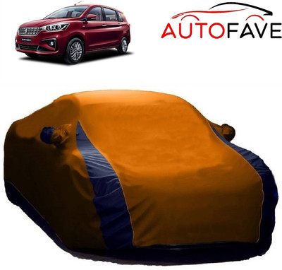 AutoFave Car Cover For Maruti Suzuki Ertiga (With Mirror Pockets)(Orange)