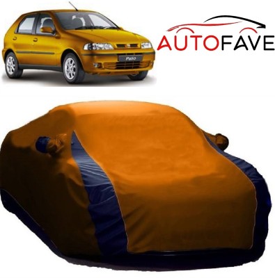 AutoFave Car Cover For Fiat Palio NV (With Mirror Pockets)(Orange)