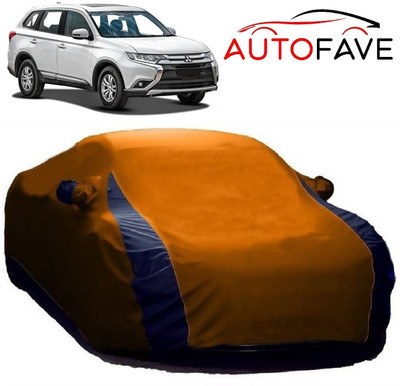 AutoFave Car Cover For Mitsubishi Outlander (With Mirror Pockets)(Orange)