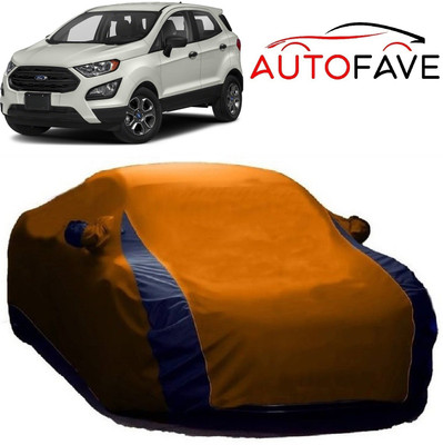 AutoFave Car Cover For Ford Ecosport (With Mirror Pockets)(Orange)