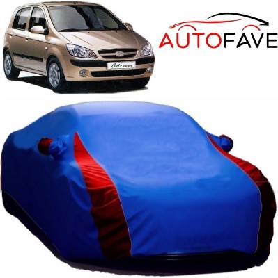 AutoFave Car Cover For Hyundai Getz Prime (With Mirror Pockets)(Blue)