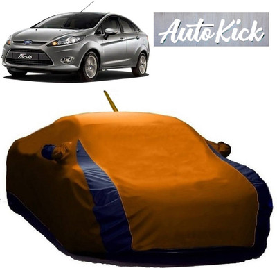 AutoKick Car Cover For Ford Fiesta (With Mirror Pockets)(Orange)