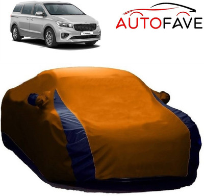 AutoFave Car Cover For Kia Carnival (With Mirror Pockets)(Orange)
