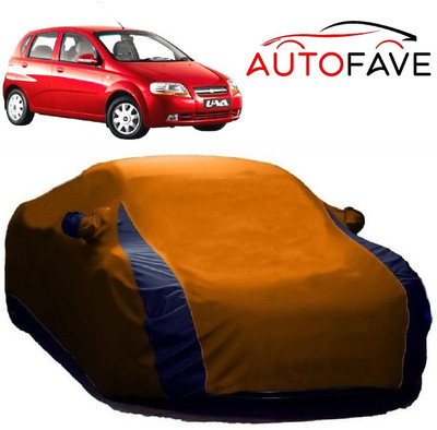 AutoFave Car Cover For Chevrolet UVA (With Mirror Pockets)(Orange)