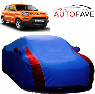 AutoFave Car Cover For Maruti Suzuki S-Presso (With Mirror Pockets)(Blue)
