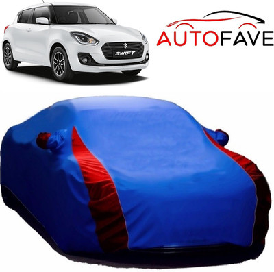 AutoFave Car Cover For Maruti Suzuki Swift (With Mirror Pockets)(Blue)