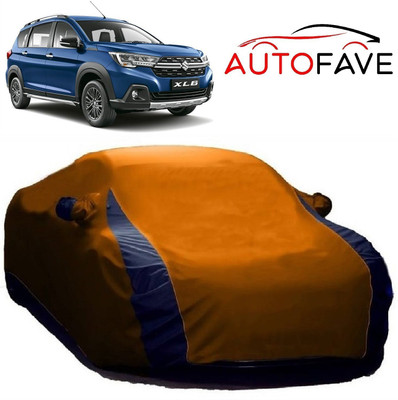 AutoFave Car Cover For Maruti Suzuki XL6 (With Mirror Pockets)(Orange)