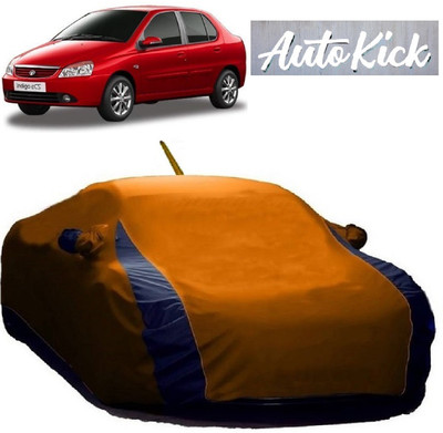 AutoKick Car Cover For Tata Indigo eCS (With Mirror Pockets)(Orange)