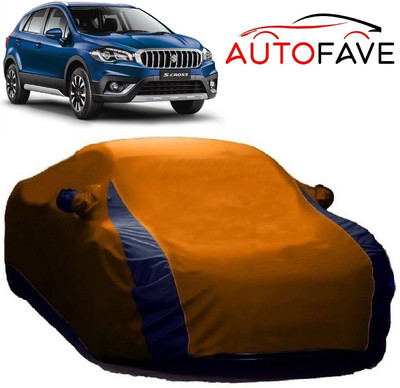 AutoFave Car Cover For Maruti Suzuki S-Cross (With Mirror Pockets)(Orange)