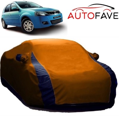 AutoFave Car Cover For Mahindra Verito Vibe (With Mirror Pockets)(Orange)