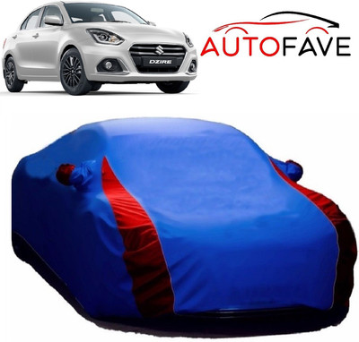 AutoFave Car Cover For Maruti Suzuki Dzire (With Mirror Pockets)(Blue)