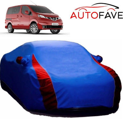 AutoFave Car Cover For Nissan Evalia (With Mirror Pockets)(Blue)