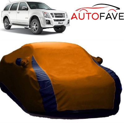 AutoFave Car Cover For Isuzu MU-7 (With Mirror Pockets)(Orange)