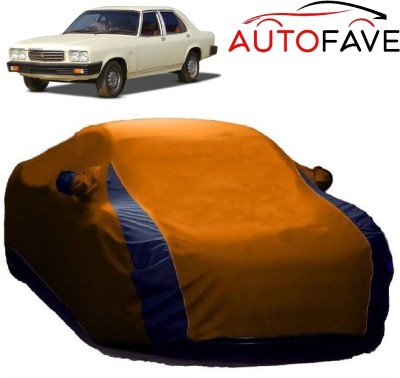 AutoFave Car Cover For HM Classic (With Mirror Pockets)(Orange)