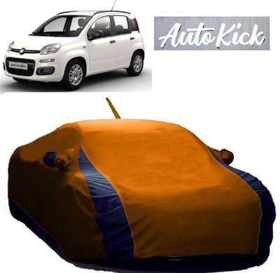 AutoKick Car Cover For Fiat Panda (With Mirror Pockets)(Orange)