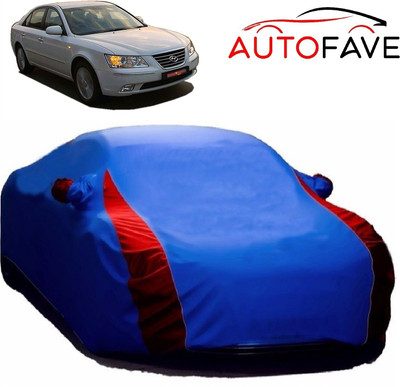 AutoFave Car Cover For Hyundai Sonata Transform (With Mirror Pockets)(Blue)