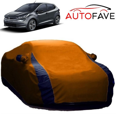 AutoFave Car Cover For Tata Altroz (With Mirror Pockets)(Orange)