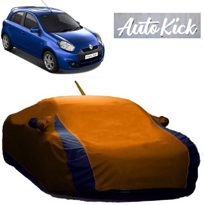 AutoKick Car Cover For Renault Pulse (With Mirror Pockets)(Orange)