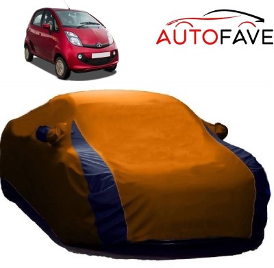 AutoFave Car Cover For Tata Nano (With Mirror Pockets)(Orange)