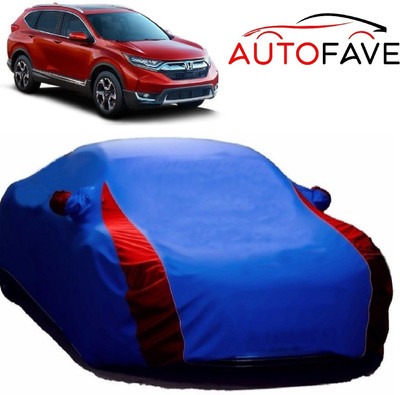 AutoFave Car Cover For Honda CR-V (With Mirror Pockets)(Blue)