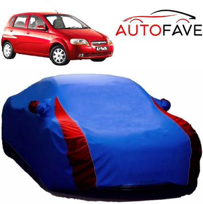 AutoFave Car Cover For Chevrolet UVA (With Mirror Pockets)(Blue)
