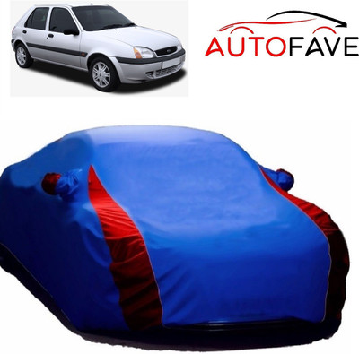 AutoFave Car Cover For Ford Fiesta Old (With Mirror Pockets)(Blue)