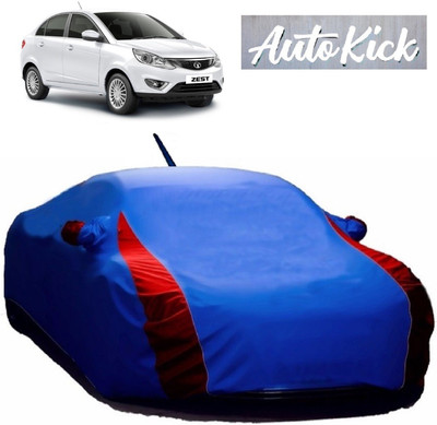 AutoKick Car Cover For Tata Zest (With Mirror Pockets)(Blue)