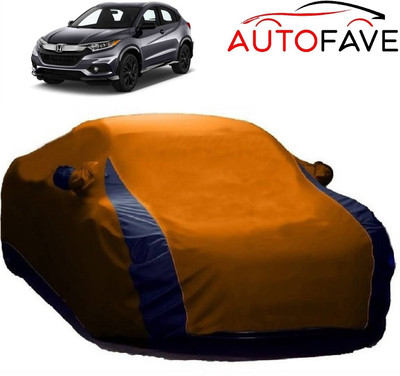 AutoFave Car Cover For Honda HR-V (With Mirror Pockets)(Orange)