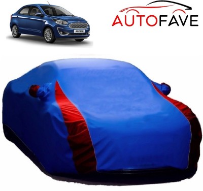 AutoFave Car Cover For Ford Aspire (With Mirror Pockets)(Blue)