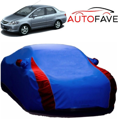 AutoFave Car Cover For Honda City ZX (With Mirror Pockets)(Blue)