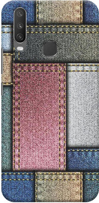 NDCOM Back Cover for VIVO Y17 Seamless Denim Texture Printed(Multicolor, Hard Case, Pack of: 1)