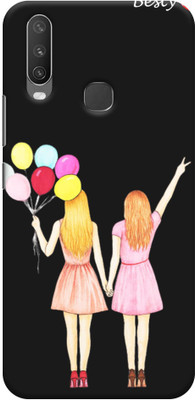 NDCOM Back Cover for VIVO Y12 Besties Forever Printed(Multicolor, Hard Case, Pack of: 1)