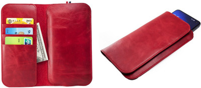 realtech Pouch for vivo iQOO Z5x / vivo T1x / vivo T1 / vivo iQOO Neo5 S(Red, Holster, Pack of: 1)