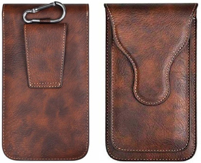 HARITECH Pouch for Realme C1 / Realme 2 / Realme 1(Brown, Holster, Pack of: 1)