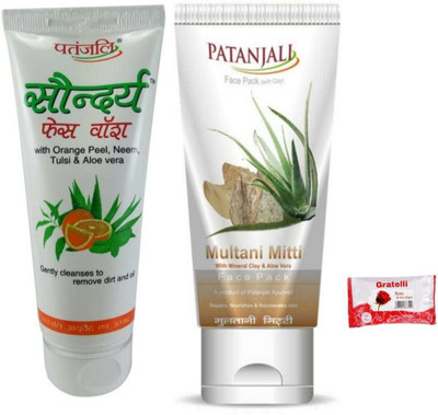Gratelli face wash ,face pack and wipes(3 Items in the set)