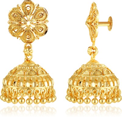 VIGHNAHARTA wedding and Party wear Gold Plated alloy jhumki Earring for Women and Girls (VFJ1265ERG) Alloy Jhumki Earring