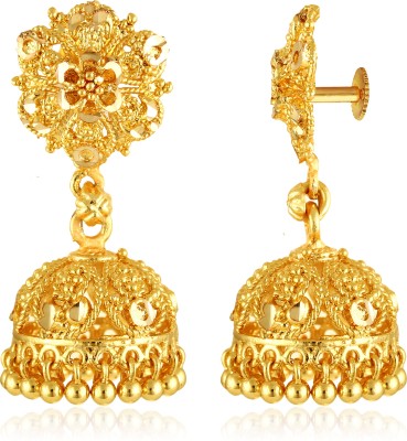 VIGHNAHARTA wedding and Party wear Gold Plated alloy jhumki Earring for Women and Girls (VFJ1264ERG) Alloy Jhumki Earring