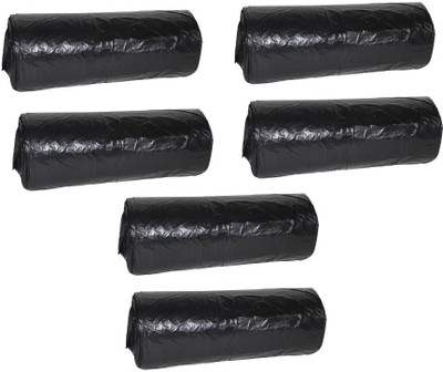 Navkar plastics Garbage Bags, medium (19*21 inches) - 30 bags/roll (Pack of 6) Medium 10 L Garbage Bag  Pack Of 180(180Bag )