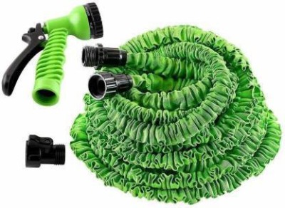 eDUST 7 Adjustable Modes Magic Flexible Water Hose Plastic Hoses Pipe with Spray Gun for Watering 1 L Hose-end Sprayer(Pack of 1)