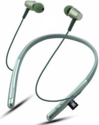 Grostar hear in 2 H-700 Bluetooth Headset Wireless High Resolution GREEN Bluetooth Headset(Green, In the Ear)