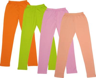 Indistar Indi Legging For Girls(Multicolor Pack of 4)