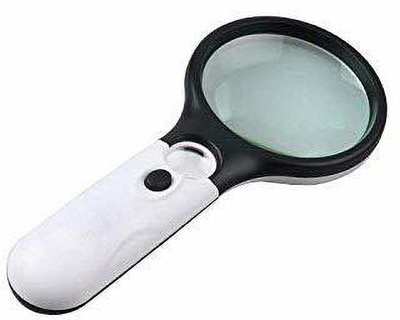 DIY Craft Magnifying Glass 3X and 45X Magnifying(Black, White)