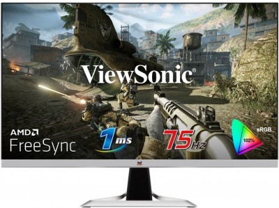 ViewSonic VX 27 inch Full HD LED Backlit IPS Panel Frameless, Dual HDMI, Stereo Speakers Monitor (VX2781-MH)(AMD Free Sync, Response Time: 1 ms, 75 Hz Refresh Rate)