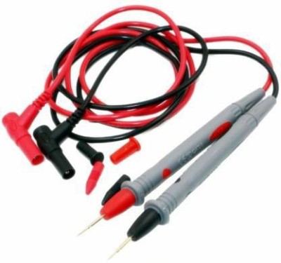 Gadariya King 1000 Volt 20 Amp Universal Multimeter Lead Probes Plug Test Cable Wire Pen Thin Tip Needle for Multi Meter, Clamp Meter, Volt Meter, Electronic Work with Ultra Fine Imported High Quality Super Softer Antifreezing Silicon Multimeter cable Analog Multimeter(4000 Counts)