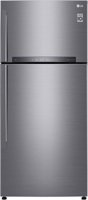 LG 516 L Frost Free Double Door 3 Star Refrigerator with with Hygiene Fresh+ and Smart ThinQ(WiFi Enabled)(Platinum Silver III, GN-H602HLHQ)