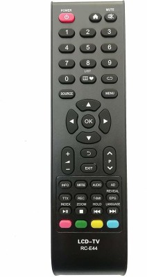 BhalTech RC-E44 LCD LED TV Compatible for  LCD LED INTEX Remote Controller(Black)